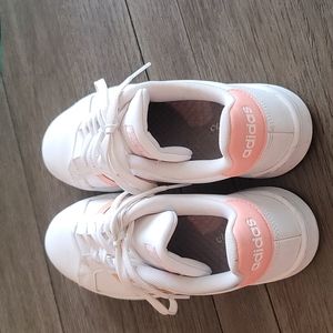 Adidas Cloudfiam Leather Sneakers 9.5 White